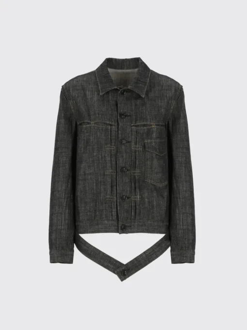 Giacca di jeans con fettucce Y's