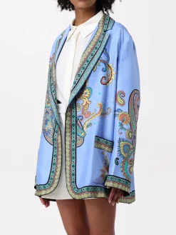 Giacca Etro in twill di seta stampata