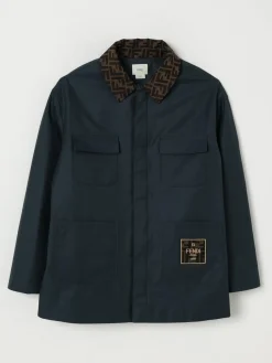 Giacca in gabardine di cotone FF Fendi
