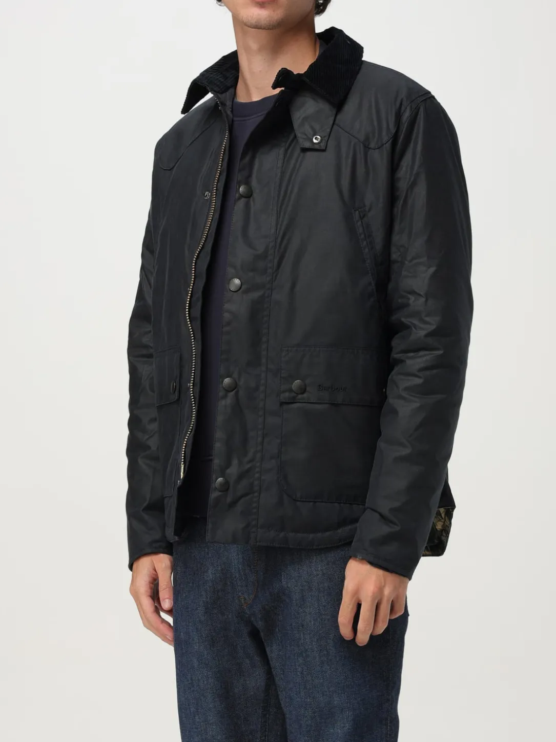 Giubbotto Barbour in cotone cerato