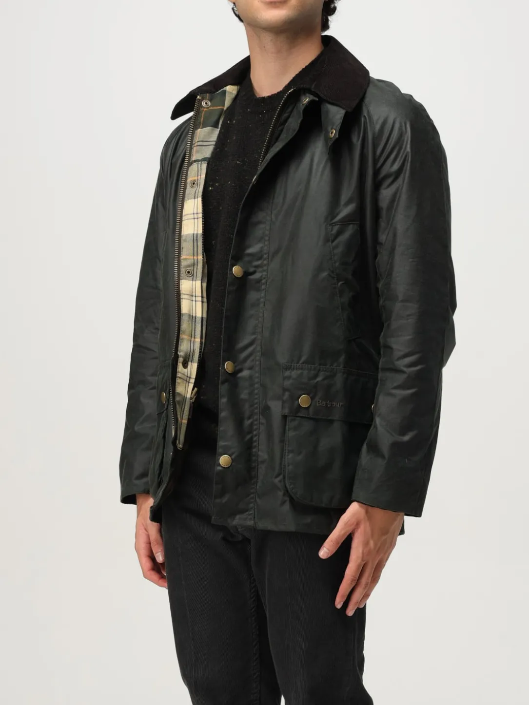 Giubbotto Barbour in cotone spalmato