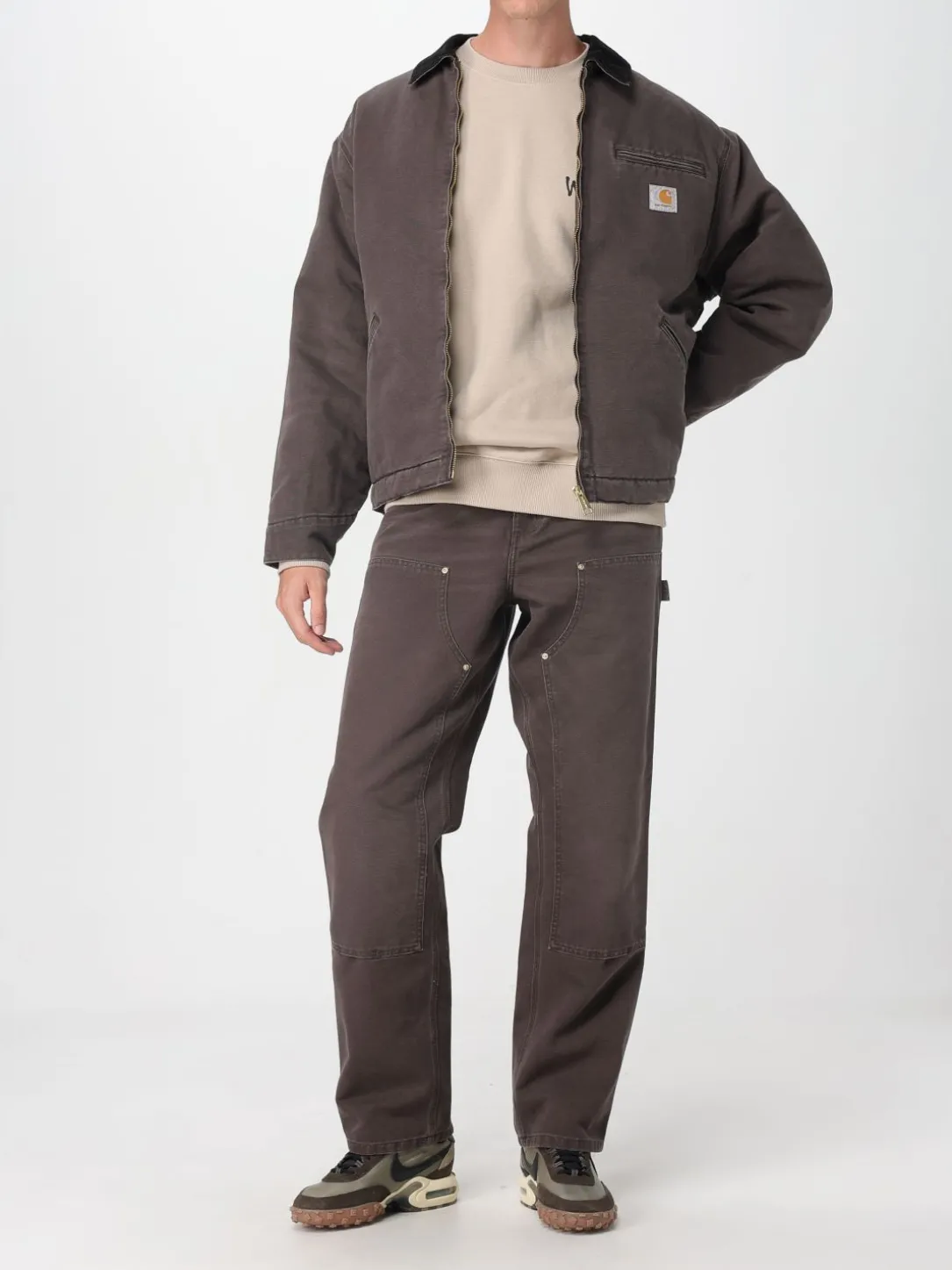 Giubbotto Carhatt Wip in denim di cotone organico