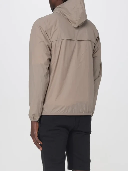 Giubbotto con cappuccio K-Way in nylon