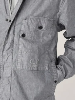 Giubbotto C.P. Company in lino cerato