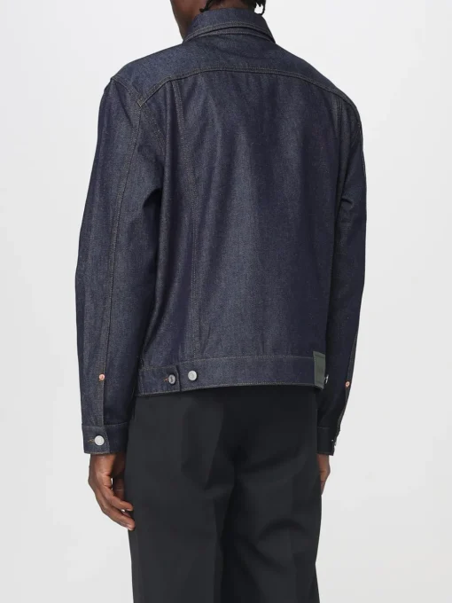 Giubbotto Drôle De Monsieur in denim di cotone