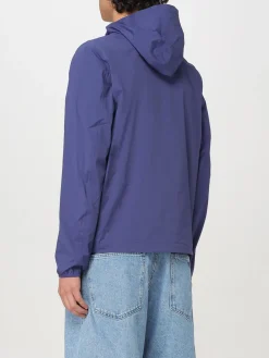 Giubbotto K-Way in nylon con cappuccio