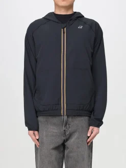 Giubbotto K-Way in tessuto tecnico con cappuccio