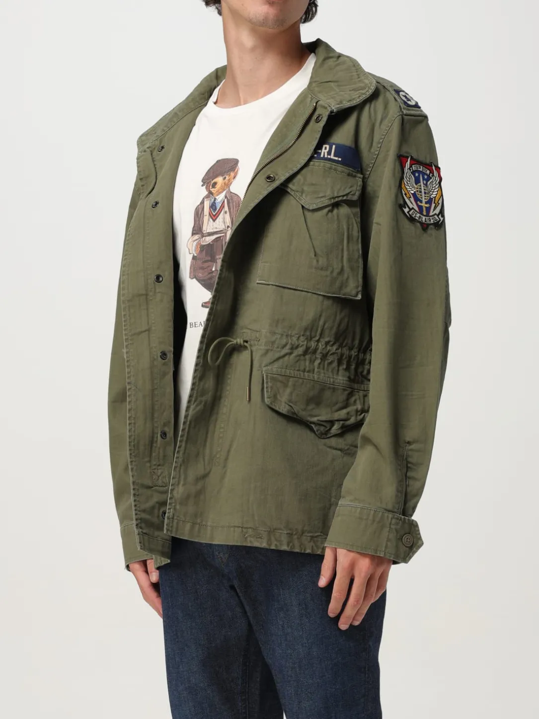 Giubbotto Polo Ralph Lauren in cotone con patch