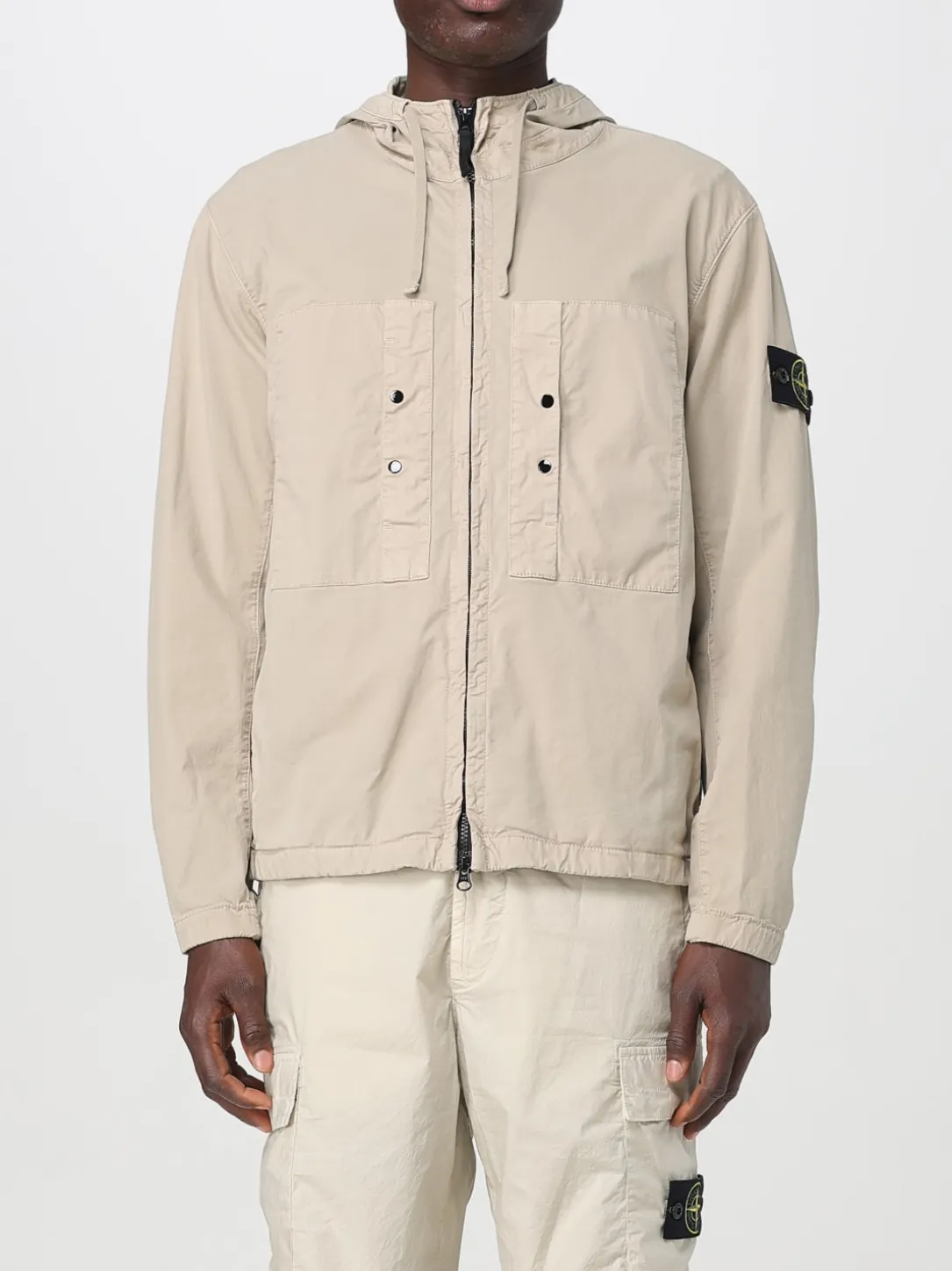 Giubbotto Stone Island in cotone stretch