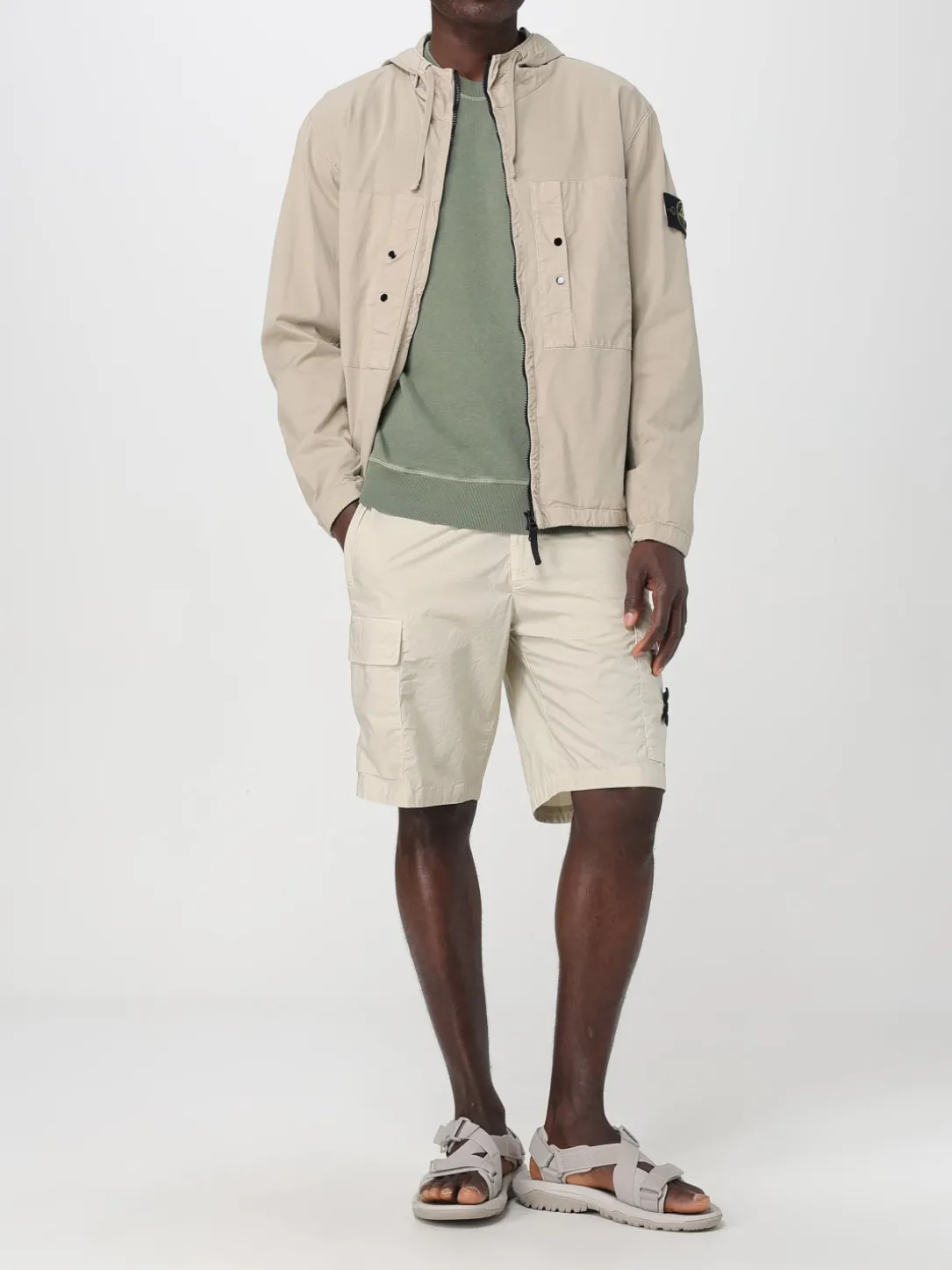 Giubbotto Stone Island in cotone stretch