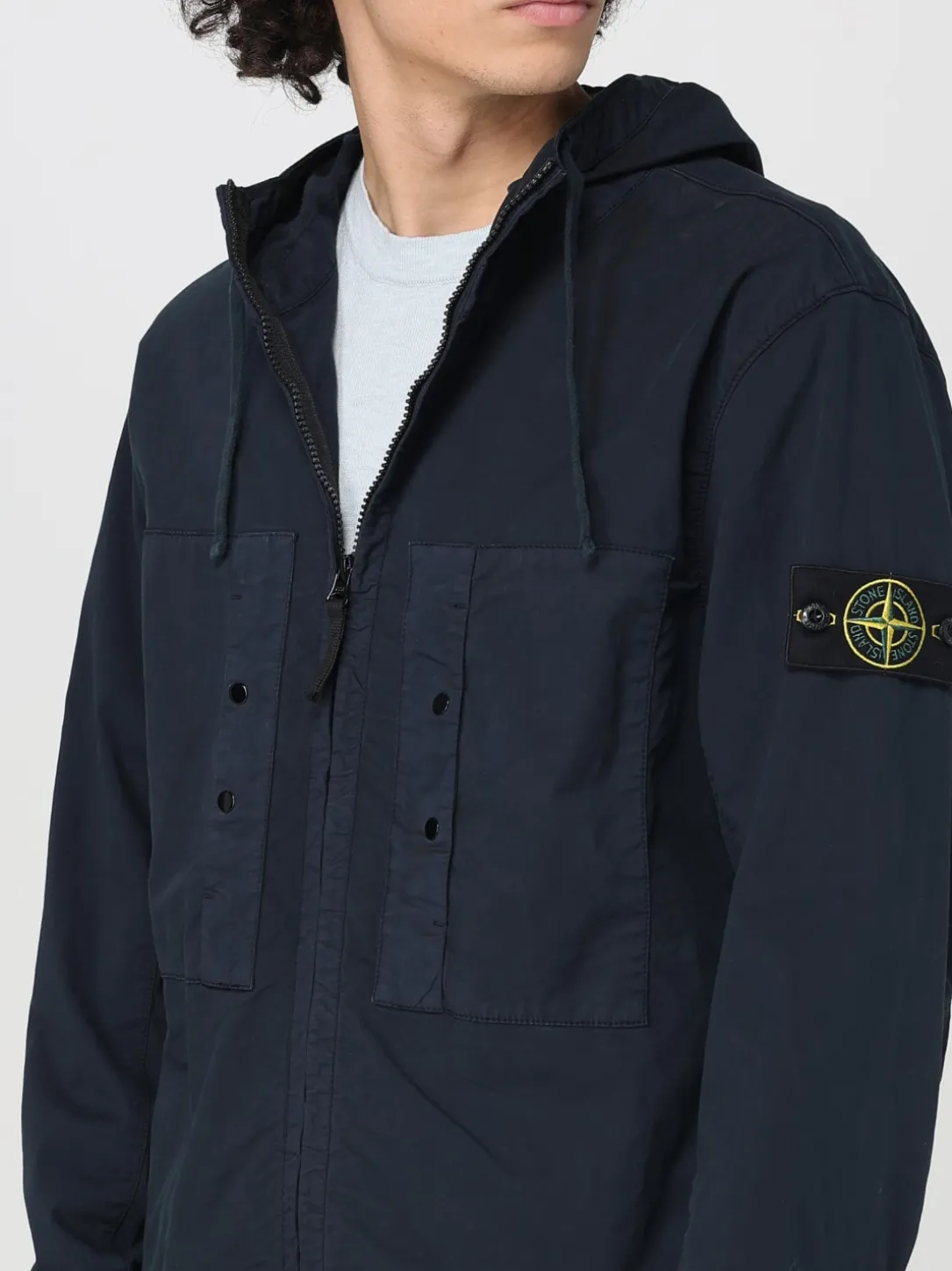 Giubbotto Stone Island in cotone stretch
