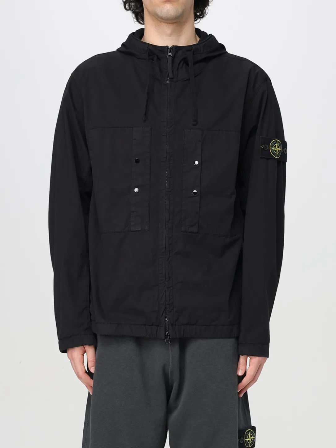 Giubbotto Stone Island in cotone stretch