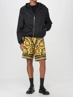 Giubbotto Versace in nylon con cappuccio