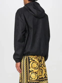 Giubbotto Versace in nylon con cappuccio