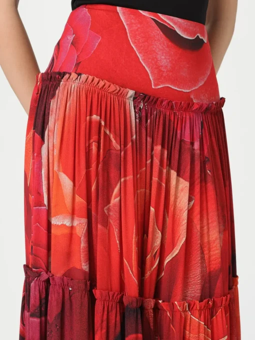 Gonna lunga in viscosa stampata Roberto Cavalli