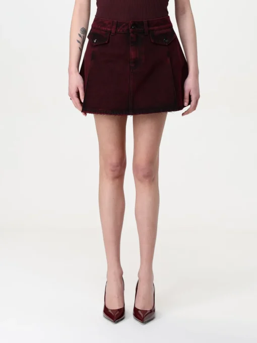 Gonna mini McQueen in denim