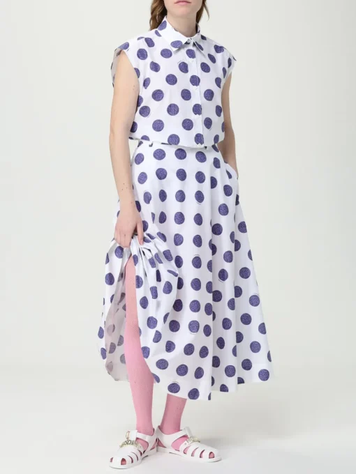 Gonna Moschino Couture in cotone a pois
