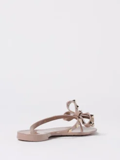 Infradito Rockstud Valentino Garavani in gomma con fiocco