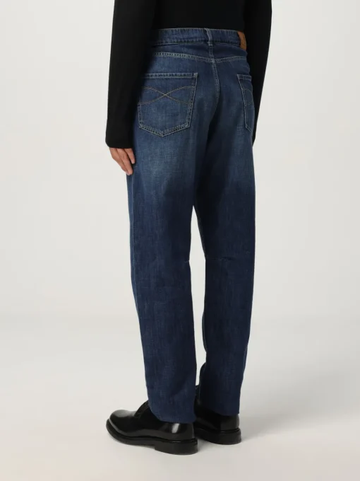 Jeans Brunello Cucinelli in denim di cotone