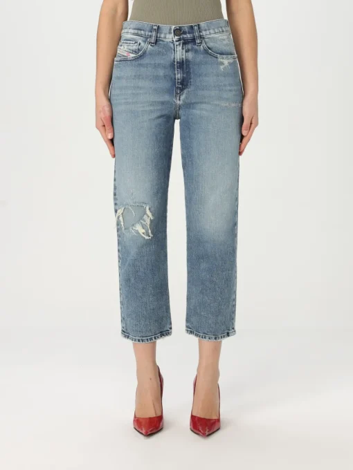 Jeans cropped Diesel in denim used