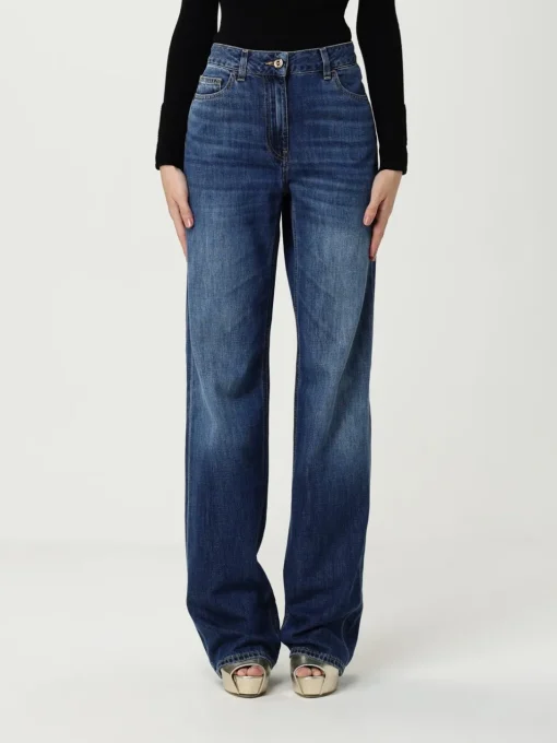 Jeans Elisabetta Franchi in denim di cotone