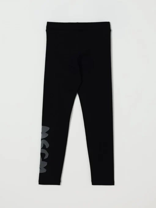 Leggings stretch con logo MSGM Kids