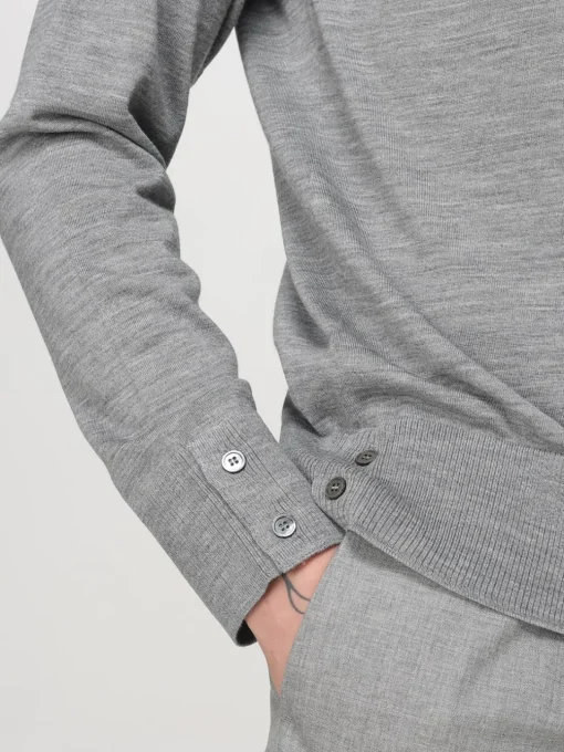 Maglia a girocollo 4-bar Thom Browne in lana