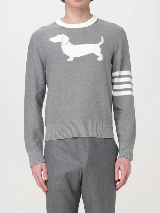 Maglia a girocollo 4-bar Thom Browne in cotone