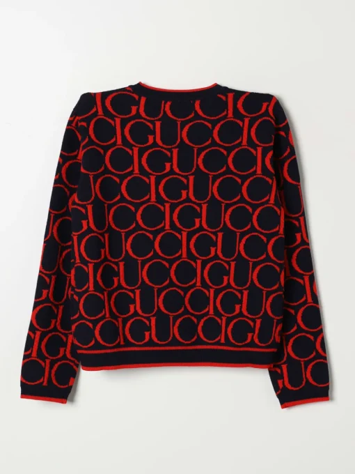 Maglia a girocollo con logo all-over Gucci