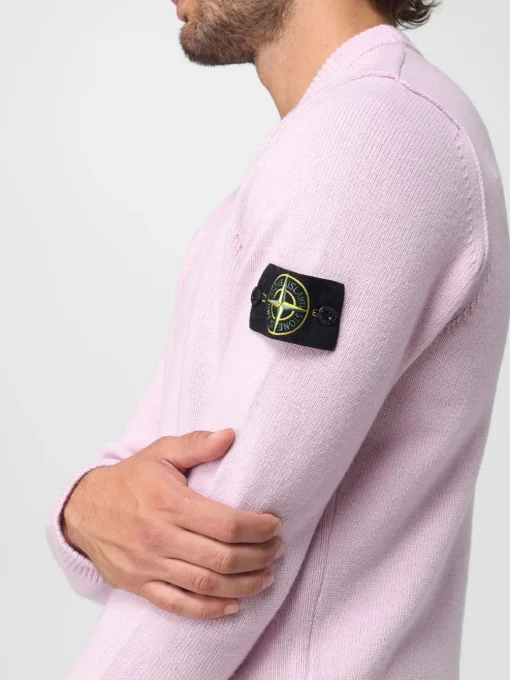 Maglia a girocollo con logo Stone Island