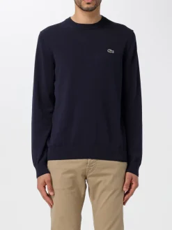 Maglia a girocollo con mini logo Lacoste in cotone