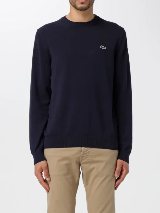 Maglia a girocollo con mini logo Lacoste in cotone