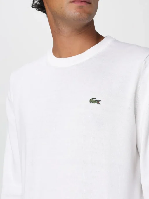 Maglia a girocollo con mini logo Lacoste in cotone