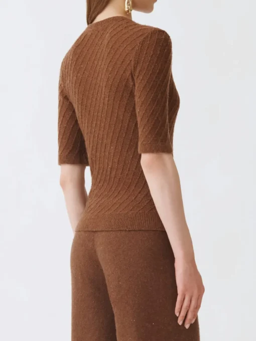 Maglia a girocollo Fabiana Filippi con paillettes