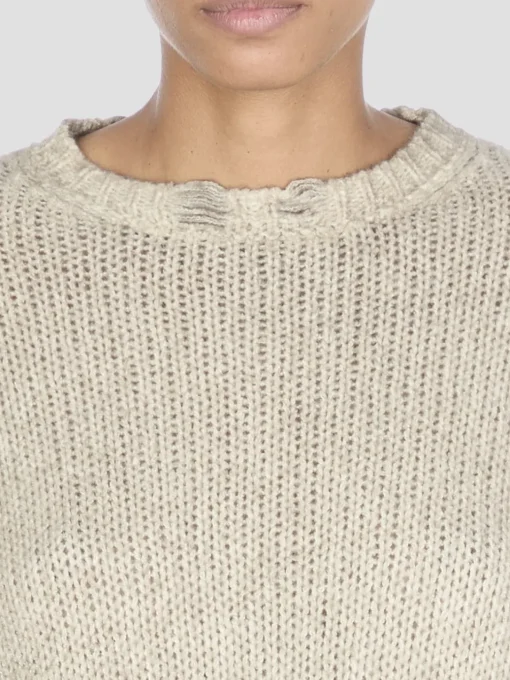 Maglia a girocollo in cashmere lana e seta Avant Toi