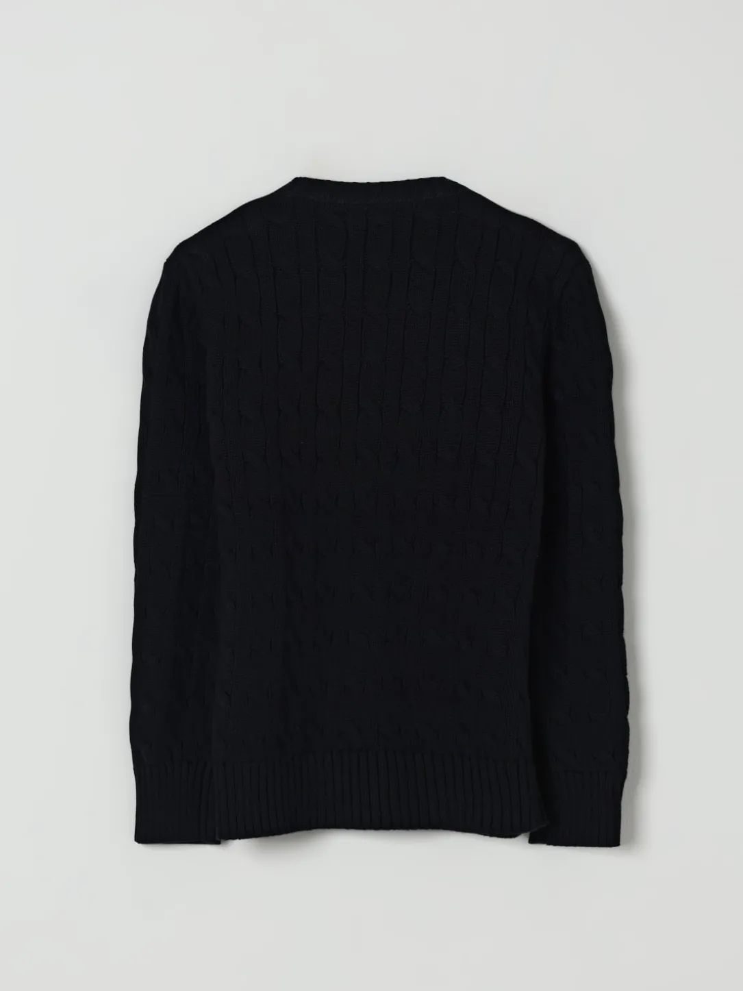 Maglia a girocollo in cotone con logo Pony Polo Ralph Lauren