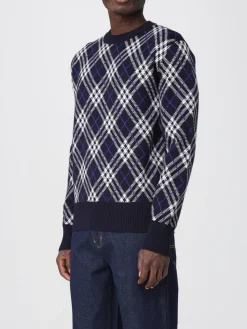 Maglia a girocollo in lana tartan Drumohr