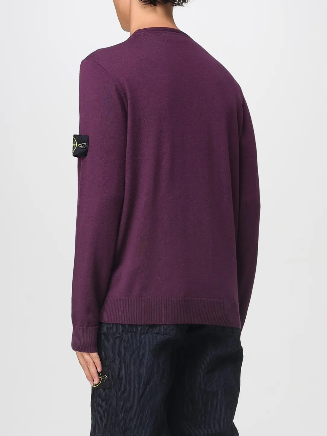 Maglia a girocollo in lana vergine Stone Island