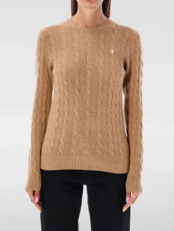Maglia a girocollo in lana e cashmere con logo ricamato Polo Ralph Lauren