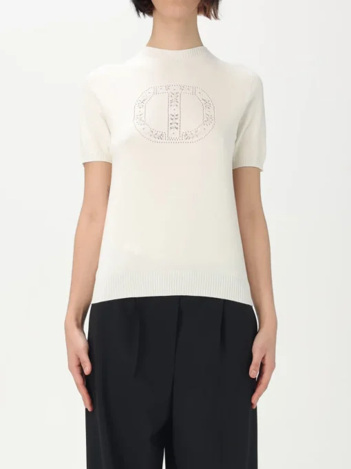 Maglia a girocollo Oval T Twinset