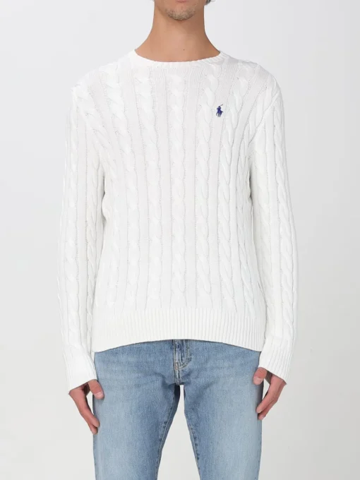 Maglia a girocollo Polo Ralph Lauren in cotone a trecce