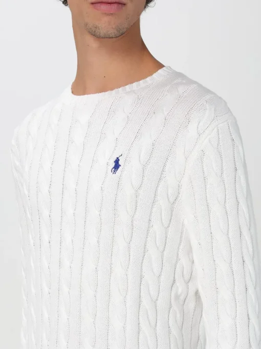 Maglia a girocollo Polo Ralph Lauren in cotone a trecce