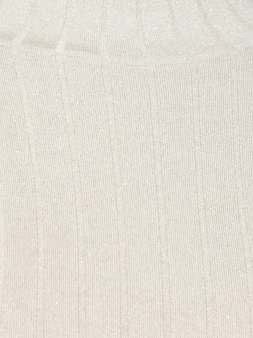 Maglia a lupetto in cotone a coste Brunello Cucinelli