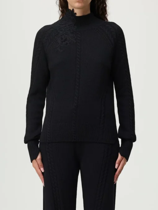 Maglia a Lupetto in lana con inserti in pizzo Ermanno Scervino Life