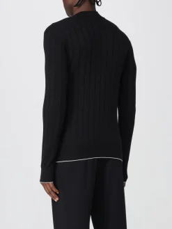 Maglia Balmain in cotone e seta a coste
