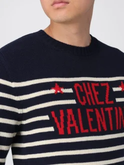 Maglia Chez Valentino in lana vergine a righe