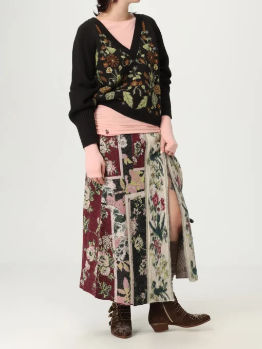 Maglia in Alpaca jacquard floreale Antonio Marras