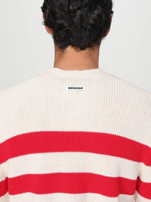 Maglia in cotone a righe MSGM