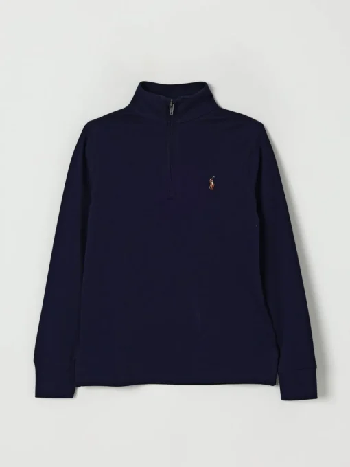 Maglia in cotone con logo Pony Polo Ralph Lauren