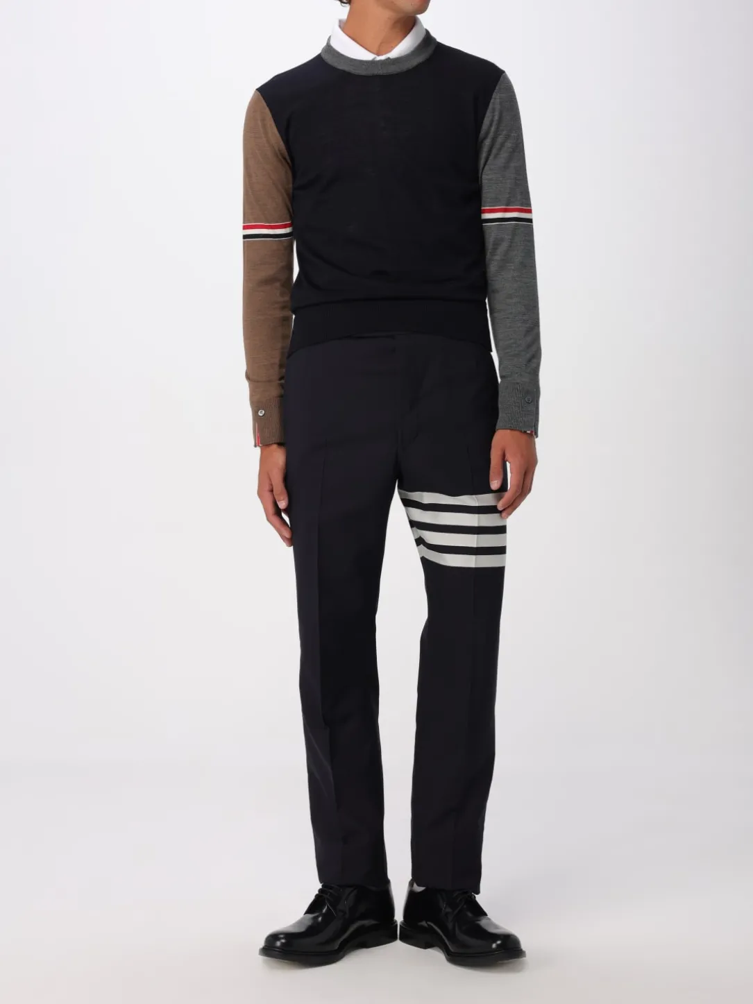 Maglia in lana tricolore Thom Browne